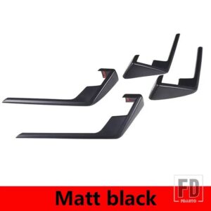 トヨタ タンドラ 2022-2023 ABS マットブラック/レッド/カーボン車インナードアパネルトリムカバーステッカーインテリアカーアクセサリー - matt black