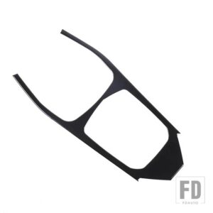 BMW 2シリーズ F44 2020-2024 PVC ブラック中央制御ギアパネルフレーム中央制御ギアボックスステッカーカーアクセサリー - RHD