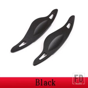 トヨタ 2019-2022 GR スープラ A90 合金ステアリングホイールパドル装飾ステッカーインテリアアクセサリー - Black
