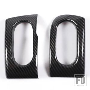 シボレー コルベット C6 2005-2013 ABS カーボンダッシュボードサイドエアアウトレットフレームカバートリムステッカーアクセサリー - Style 2