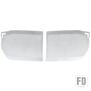 BMW X1 IX1 U10 U11 2023-2025 ステンレス黒フロントグリル防虫ネット装飾外装アクセサリー - Silver