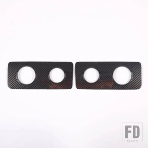 トヨタ FJ クルーザー 2007-2021 ABS カーボンリアフォグライト装飾カバーステッカー車外装アクセサリー - Carbon Fiber