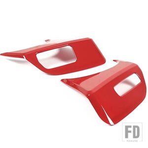 三菱 ドア窓リフトパネルフレームトリムステッカーカバー装飾 エクリプスクロス 2006-2011 カーアクセサリー - Red