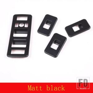 ランドローバー レンジローバーヴォーグ 2013-2017 ABS 窓リフトボタンフレームカバートリムステッカーカーアクセサリー - matt black