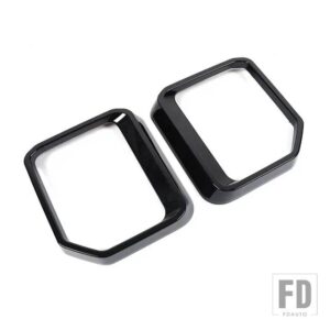 トヨタ ランドクルーザープラド 250 2024 ABS 黒バックミラー雨眉装飾フレーム飾るカーアクセサリー - Black
