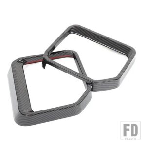 トヨタ ランドクルーザープラド 250 2024 ABS 黒バックミラー雨眉装飾フレーム飾るカーアクセサリー - Carbon Fiber