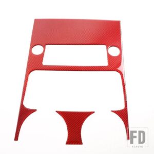 ハマー H2 2003-2007 リア排気ベントパネル装飾ステッカーソフトカーボンインテリアアクセサリー - Red