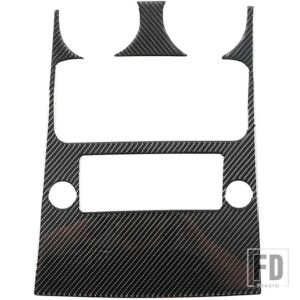 ハマー H2 2003-2007 リア排気ベントパネル装飾ステッカーソフトカーボンインテリアアクセサリー - Black