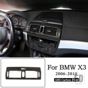 BMW X3 E83 ABS クローム/カーボン車内ドアボウルカバートリムステッカーカーアクセサリー内装 - 4