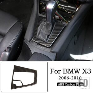 BMW X3 E83 ABS クローム/カーボン車内ドアボウルカバートリムステッカーカーアクセサリー内装 - 5