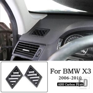 BMW X3 E83 ABS クローム/カーボン車内ドアボウルカバートリムステッカーカーアクセサリー内装 - 8