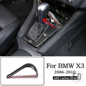 BMW X3 E83 ABS クローム/カーボン車内ドアボウルカバートリムステッカーカーアクセサリー内装 - 10