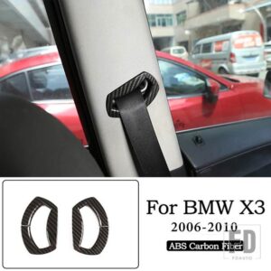 BMW X3 E83 ABS クローム/カーボン車内ドアボウルカバートリムステッカーカーアクセサリー内装 - 9
