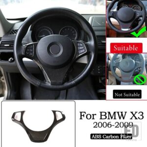 BMW X3 E83 ABS クローム/カーボン車内ドアボウルカバートリムステッカーカーアクセサリー内装 - 3