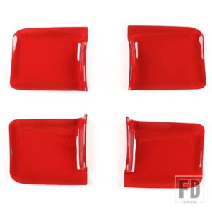 トヨタ 2007-2021 タンドラ/セコイア ABS インナードアボウルカバーステッカーカーインテリアアクセサリー - Red
