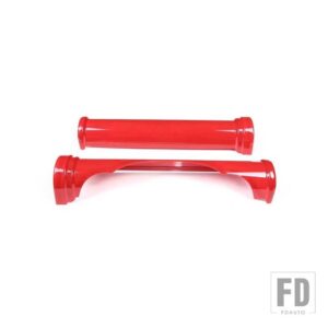 トヨタ 2007-2021 FJ クルーザー ABS カーボンカーモデリングダッシュボード円筒装飾ストリップステッカー - Red