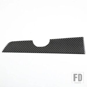 シボレー コルベット C6 2005-2013 ソフトカーボンアームレストボックスサイドトリムストリップステッカーカーアクセサリー - Carbon Fiber Black