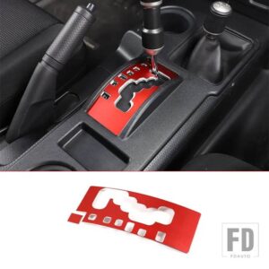 トヨタ 2007-2021 FJ クルーザー合金レッド/ギアシフトアンチスクラッチシートインテリアアクセサリー LHD - Red