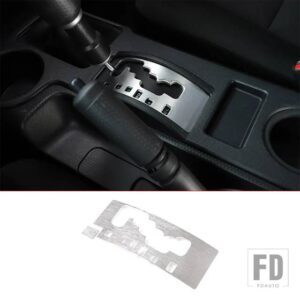 トヨタ 2007-2021 FJ クルーザー合金レッド/ギアシフトアンチスクラッチシートインテリアアクセサリー LHD - Silver