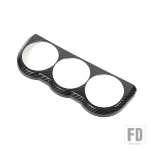 トヨタ FJ クルーザー 2007-2021 ABS カーボンダッシュボードコンパスフレーム三連祭壇コンビネーションカバーインテリアアクセサリー - Carbon Fiber