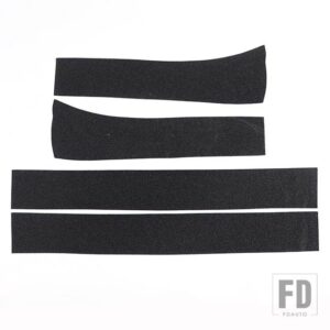 ハマー H2 2003-2007 PVC 黒ドアドアシルスクラッチトリムスクラッチスクラッチステッカーカーアクセサリー - Black