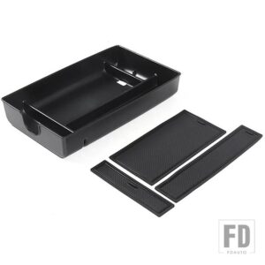 レクサス RX 2023 2024 ABS 黒センターコンソールアームレストボックス収納ボックスカーアクセサリー - style 2 RHD