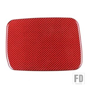 BMW 3シリーズ E90 2005-2012 燃料タンクキャップパネル装飾ステッカーソフトカーボン外装アクセサリー - red carbon fibe