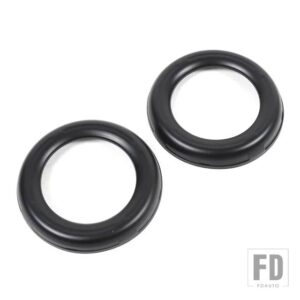 三菱 L200 トリトン 2015-2018 ABS マットブラックフロントフォグライト装飾リングステッカーアクセサリー - Matte Black