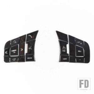 ジャガー ステアリングホイールトリム XE XF F-PACE E-PACE F-TYPE 合金ステアリングホイールボタンスパンコールインテリア ACCESSORI - style 2-1