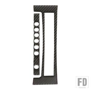 ハマー H2 2003-2007 ソフトカーボン中央制御ギアパネル装飾ステッカーインテリアモールドアクセサリー - Carbon Fiber