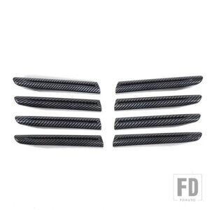 トヨタ ランドクルーザー LC300 2023 ABS カーボンフロントグリル装飾ストリップステッカー外装アクセサリー - Carbon Fiber