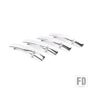 ランドローバー 2007-2012 フリーランダー 2 ディスカバリー 3 2004-2009 ABS ハンドルカバーステッカー外装アクセサリー - Silver