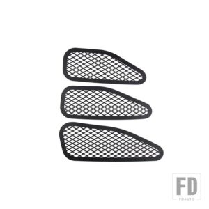 トヨタ 2007-2021 FJ クルーザーステンレス黒マシンカバー通気性メッシュカバーステッカーカーアクセサリー - Black
