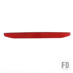 マツダ MX-5 2016-2023 車内リアガラストリムストリップソフトカーボンインテリアアクセサリー 1個 - Red