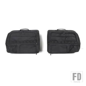 トヨタ ランドクルーザープラド FJ150 150 2010-2017 多機能トランクテールドア窓バッグ収納袋アクセサリー - Black
