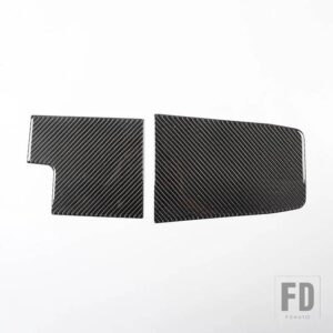 BMW X1 IX1 U10 U11 2023-2024 カーセンターシフトアンダー収納スロットパッドトリムステッカーソフトカーボンインテリアアクセサリー - Black