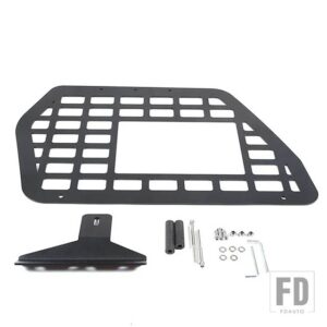 トヨタ 2007-21 FJ クルーザー合金黒トランク左多機能バッグラック収納ラックインテリアアクセサリー - Right