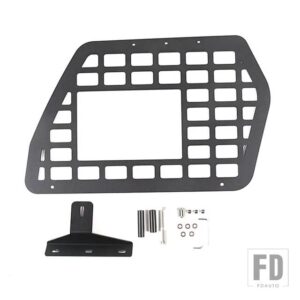 トヨタ 2007-21 FJ クルーザー合金黒トランク左多機能バッグラック収納ラックインテリアアクセサリー - Left