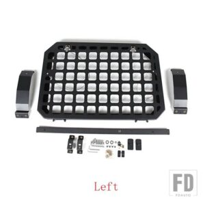 ランドローバー 防御 90 110 130 2020-2024 合金リアウィンドウガラス装甲収納ラックアウター - Left