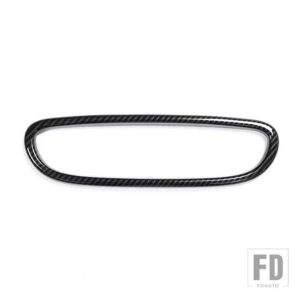 BMW 2016-2019 X1F48 2シリーズ F45 F46 ABS 車内バックミラーフレームカバーステッカーインテリアアクセサリー - Carbon Fiber
