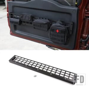 トヨタ 07-21 FJ クルーザートランクサイドウィンドウバッグラックテールゲート収納袋ラック収納アクセサリー合金 - Style 1