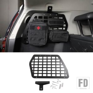 トヨタ 07-21 FJ クルーザートランクサイドウィンドウバッグラックテールゲート収納袋ラック収納アクセサリー合金 - Style 2