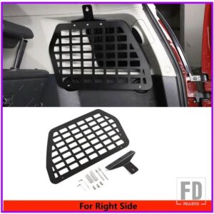 トヨタ 2007-2021 FJ クルーザー合金黒トランク左窓収納ラックバッグラックインテリアアクセサリー - style A-right
