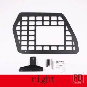 トヨタ 2007-2021 FJ クルーザー合金黒トランク左窓収納ラックバッグラックインテリアアクセサリー - style B-right