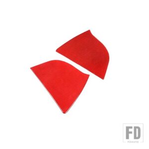 シボレー 2014-2019 コルベット C7 ソフトカーボンドア防止クッションステッカー自動 - Red