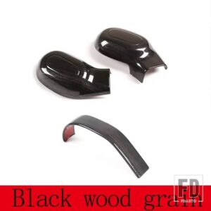 ランドローバー ディスカバリー 3/ディスカバリー 4 LR3 LR4 2004-2012 ABS 黒ギアシフトノブギアヘッドカバーステッカーカーアクセサリー - 3pcs Black grain
