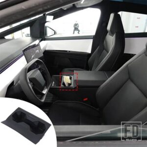 テスラ CYBERTRUCK 2024 中央制御水カップリミッターシリコーン水カップカバーインテリアアクセサリー - grey