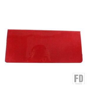 ハマー H2 2003-2007 ダッシュボードカバー装飾ステッカーソフトカーボンカーアクセサリー - Red