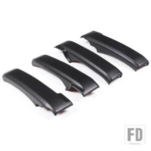 トヨタ ABS カーボンスタイルインテリアドアグラブハンドルトリムアクセサリーカバー ランドクルーザー 200 LC200 2008-2021 - Matte Black