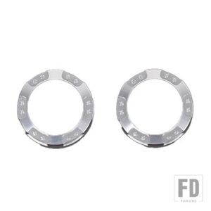 セアト レオン 2008-2012 合金レッドカーエアコンノブ装飾リングステッカーカーインテリアアクセサリー - Style B